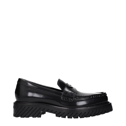 Mocassini slip-on in pelle nera Off-White