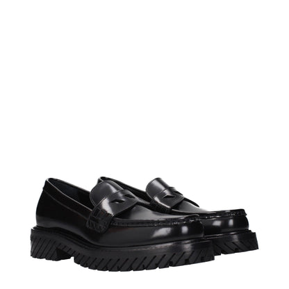 Mocassini slip-on in pelle nera Off-White