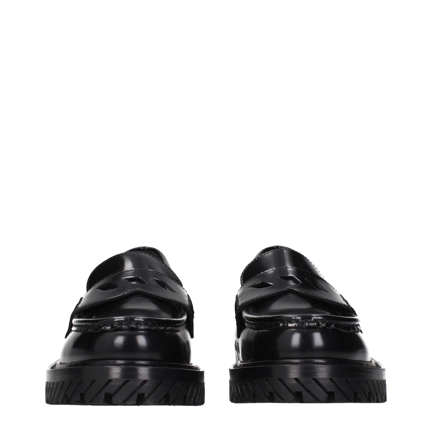 Mocassini slip-on in pelle nera Off-White