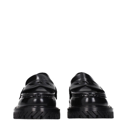 Mocassini slip-on in pelle nera Off-White