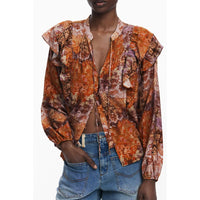 Camicia Donna Desigual Arancione Viscosa