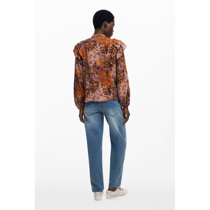 Camicia Donna Desigual Arancione Viscosa
