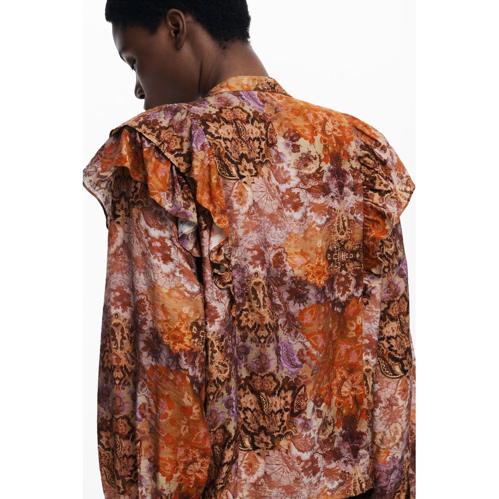 Camicia Donna Desigual Arancione Viscosa