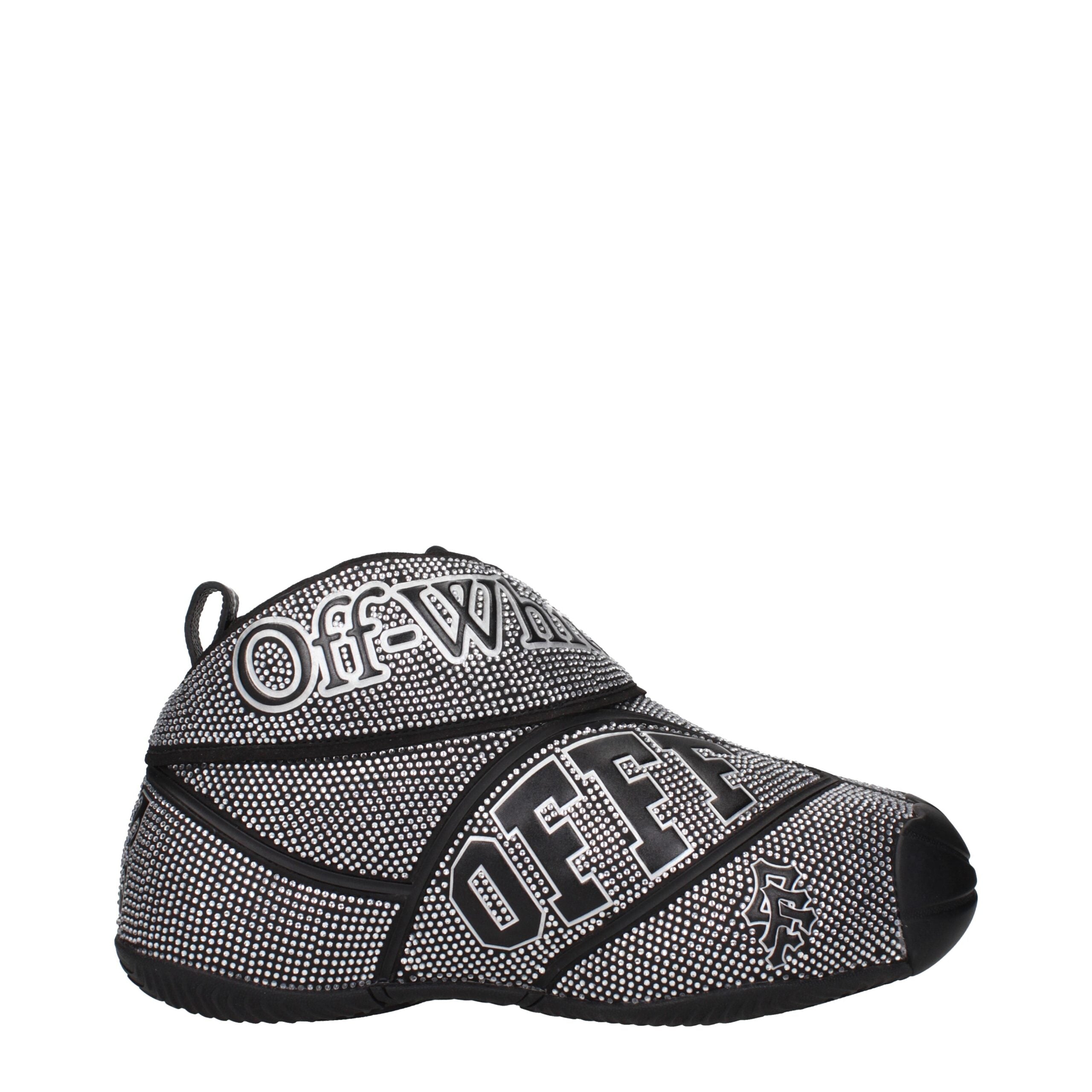 Baskets Off-White en coton noir