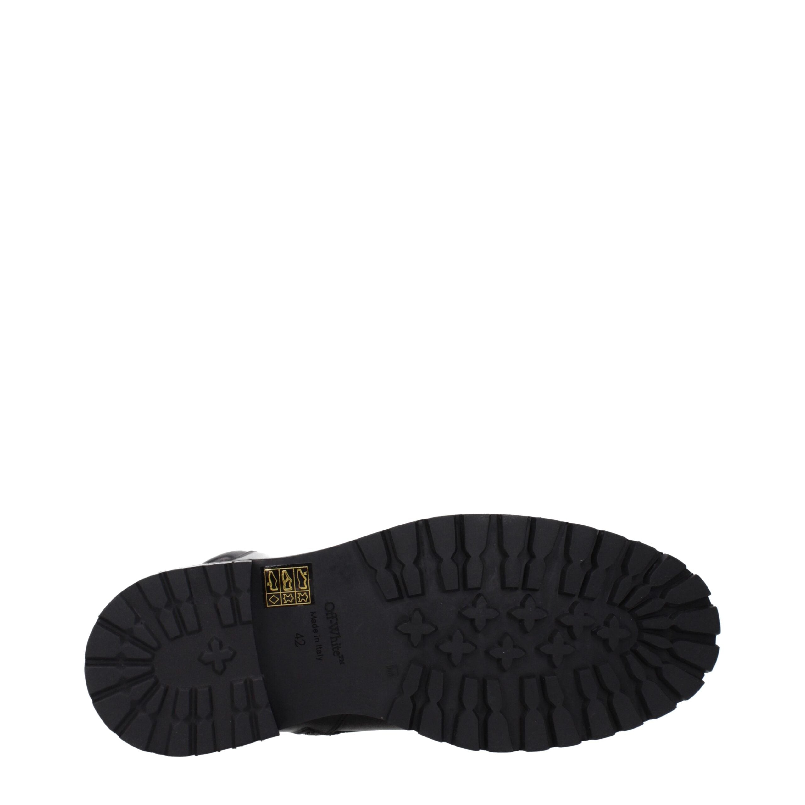 Bottines Off-White en cuir noir