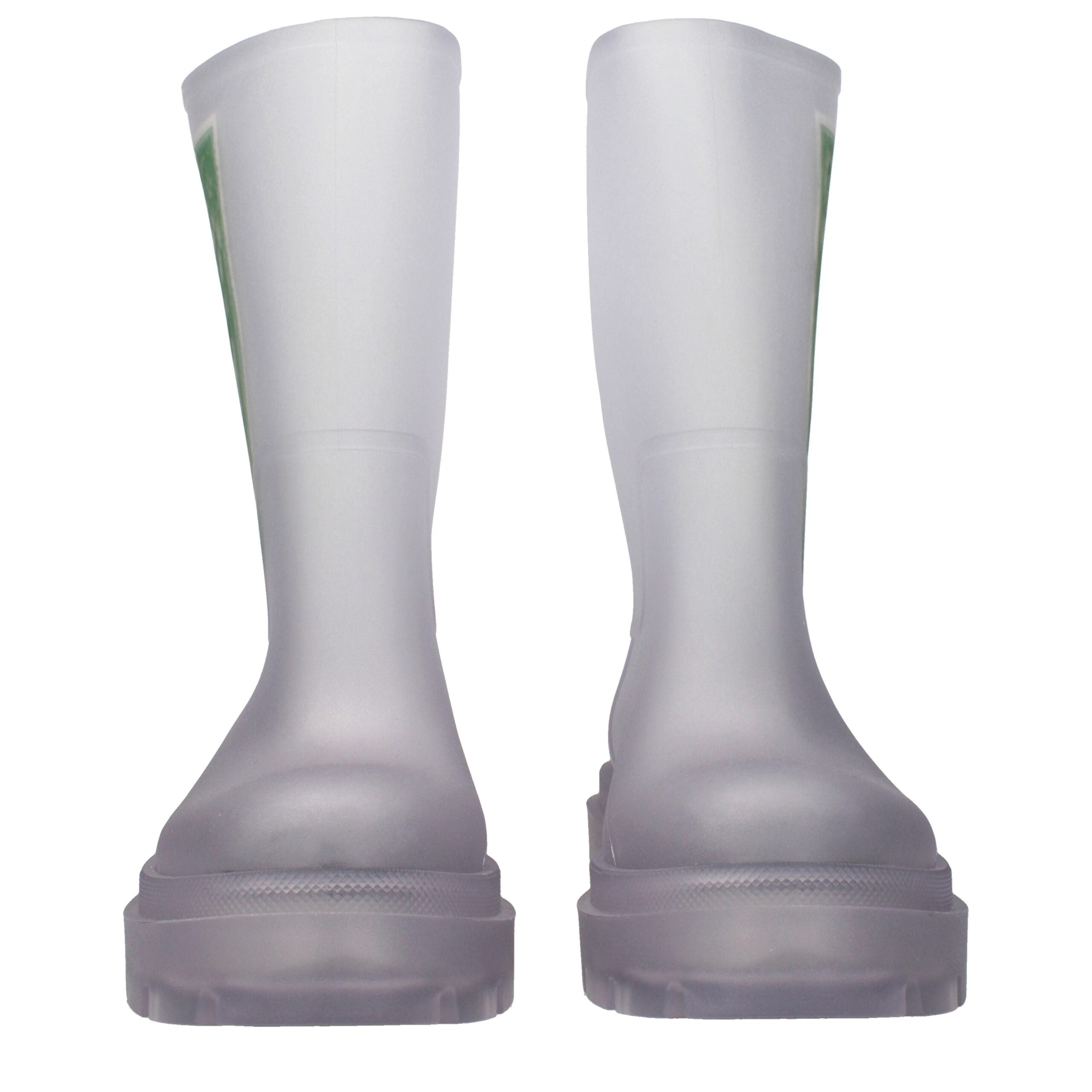 Bottines Off-White en PVC transparent