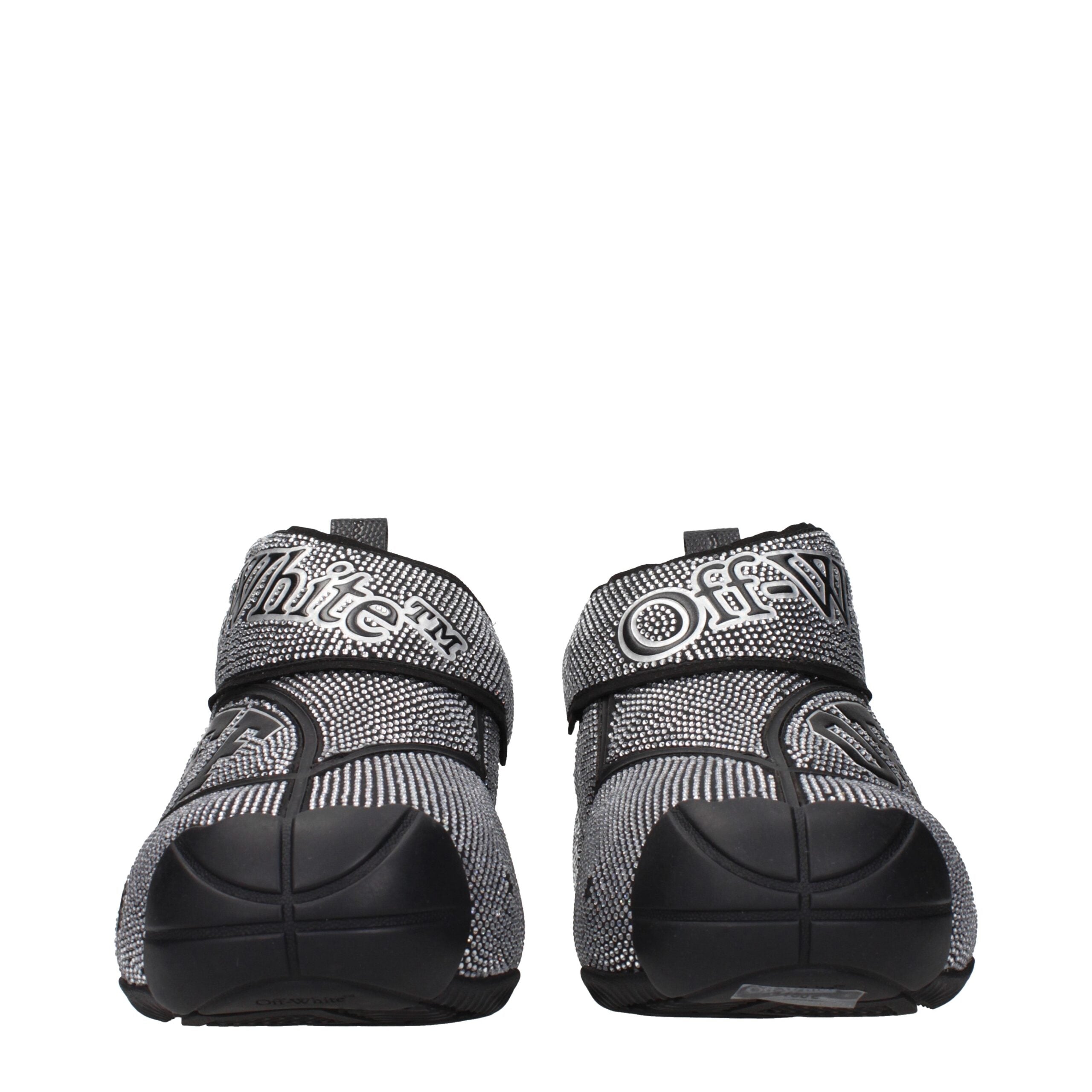 Baskets Off-White en coton noir