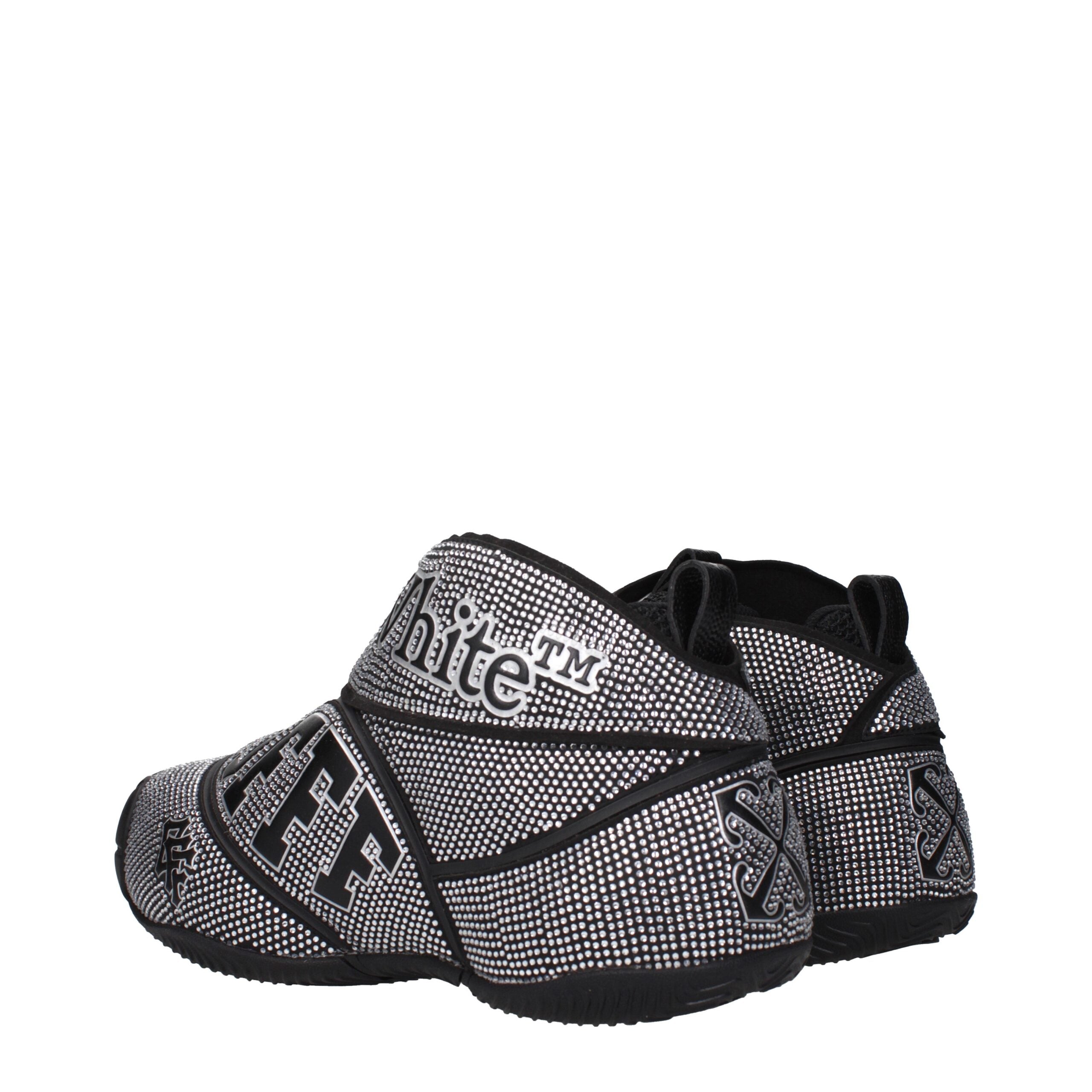 Baskets Off-White en coton noir