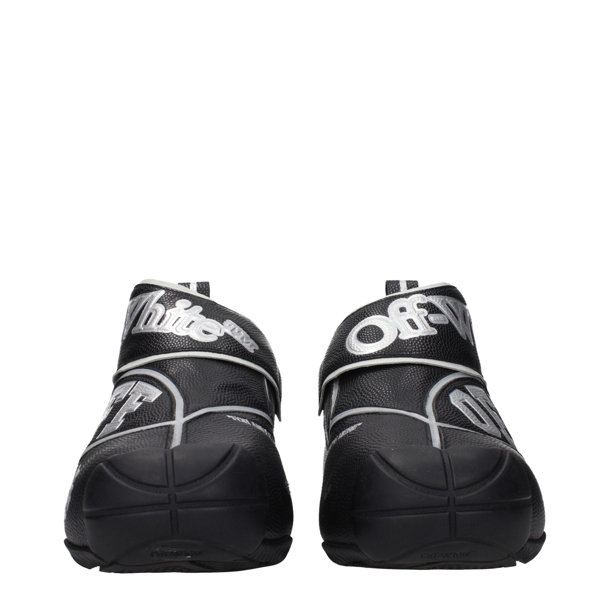 Baskets montantes Off-White en cuir noir