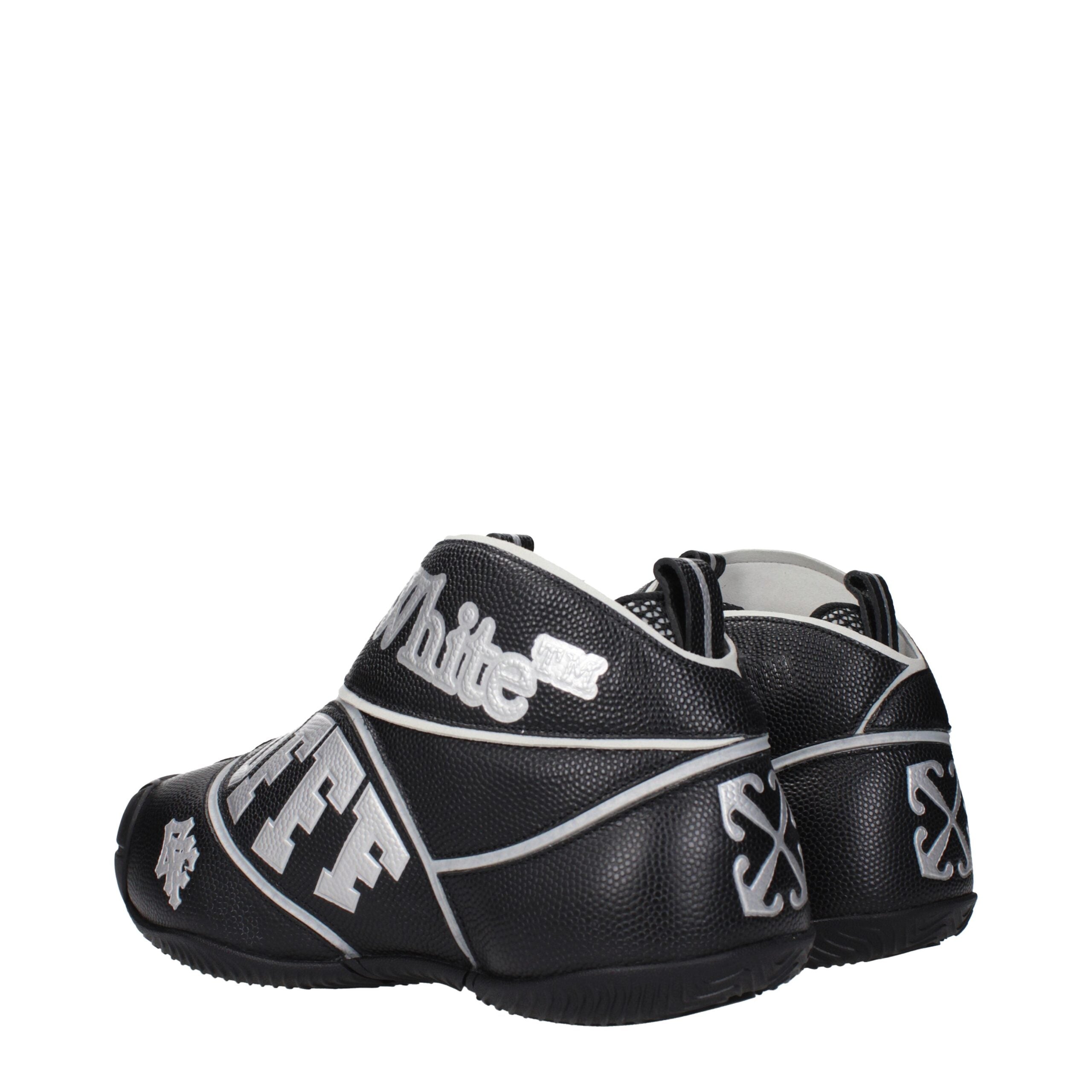 Baskets montantes Off-White en cuir noir