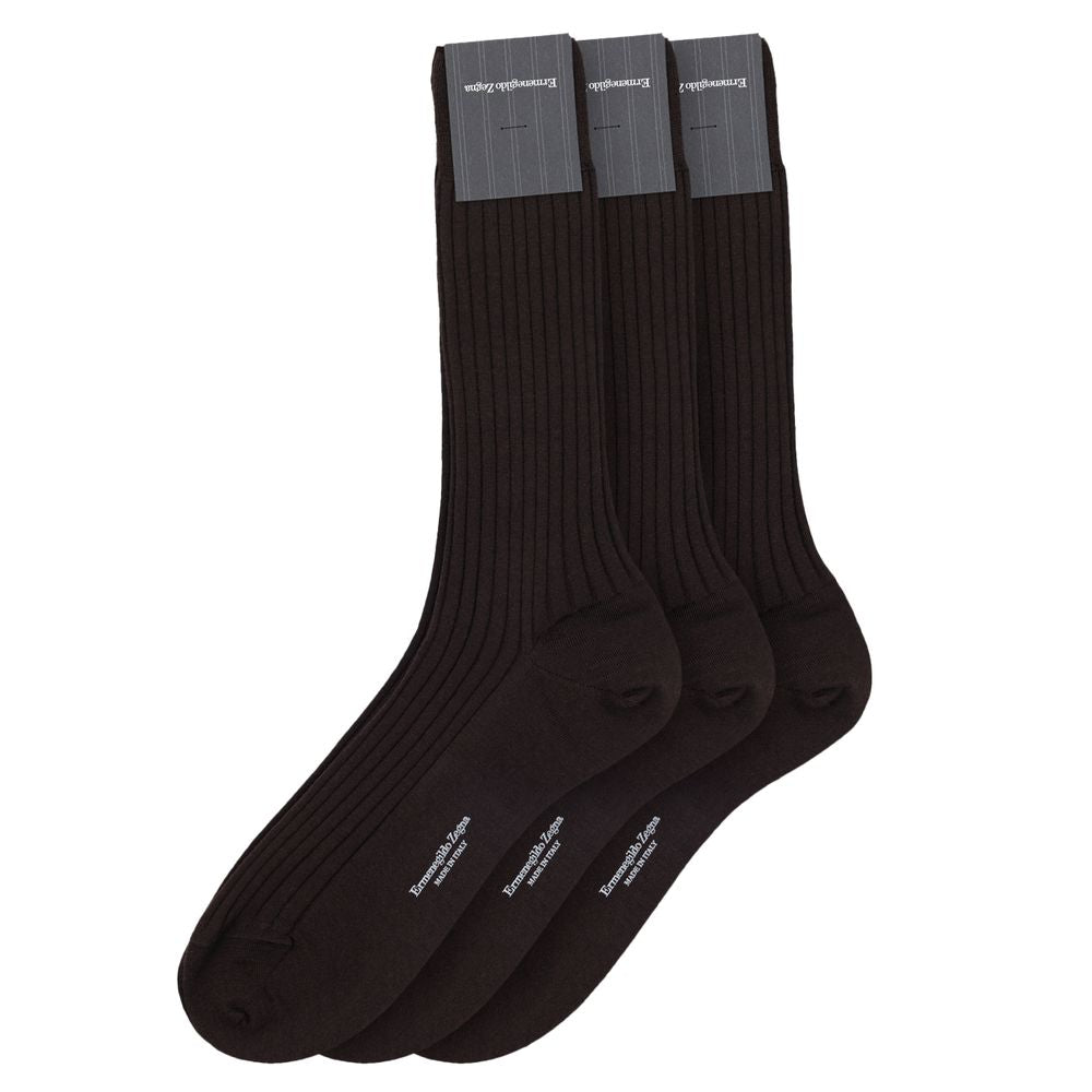 Calzini di lana marroni ZEGNA