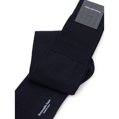 Calzini in lana blu navy ZEGNA