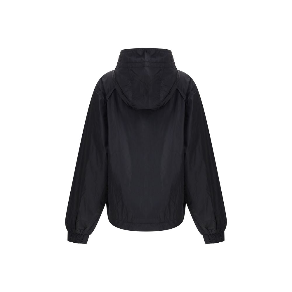 Giacca in nylon nero Ganni