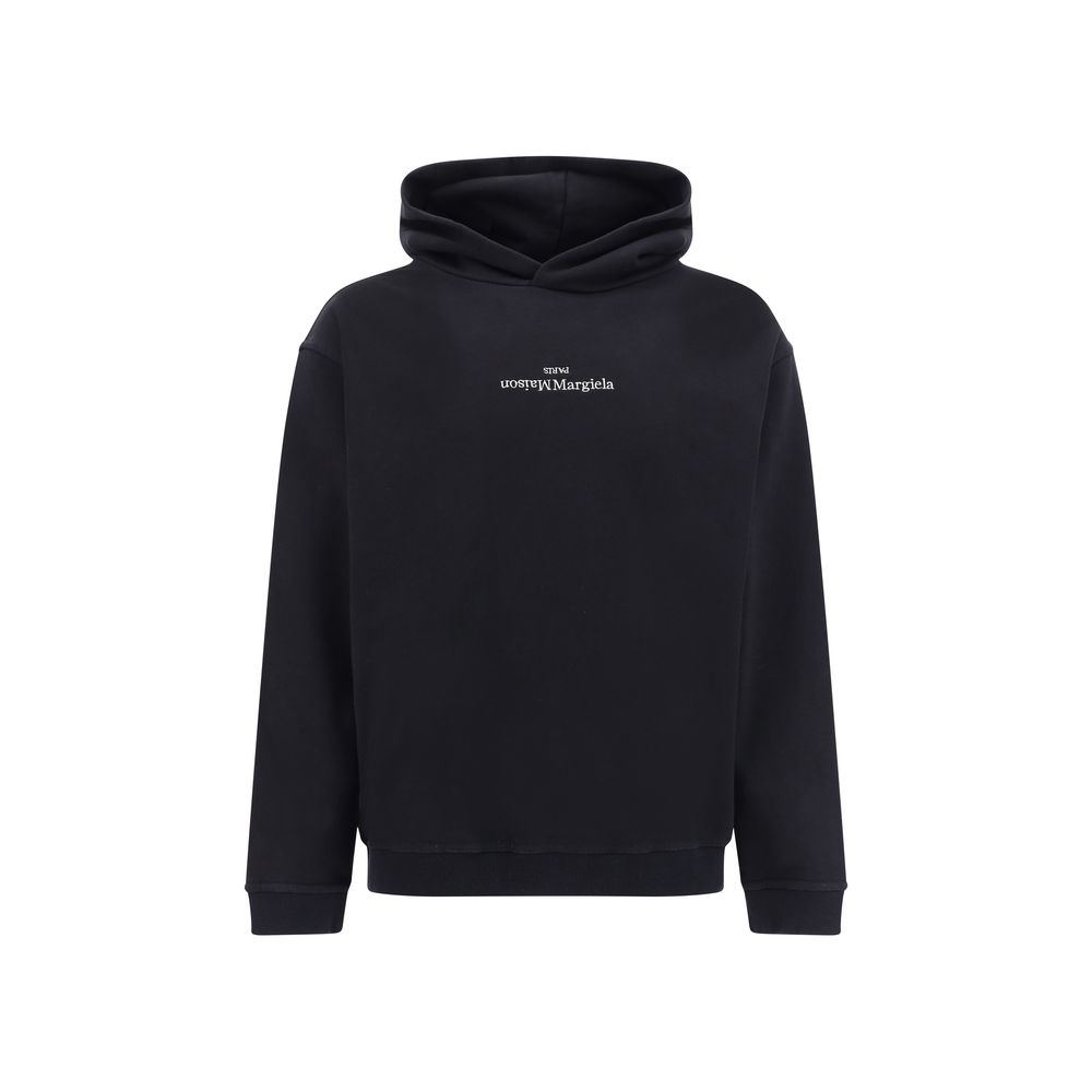 Sweat-shirt en coton noir Maison Margiela
