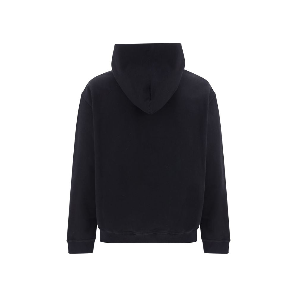 Sweat-shirt en coton noir Maison Margiela