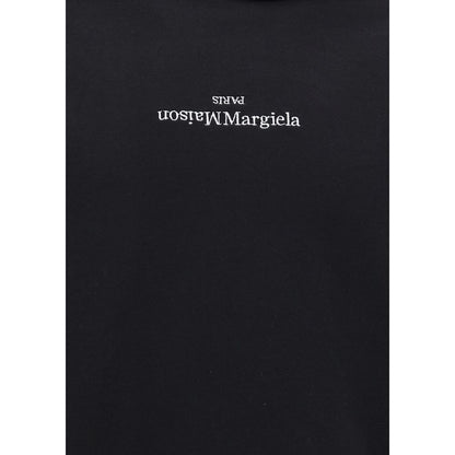 Sweat-shirt en coton noir Maison Margiela