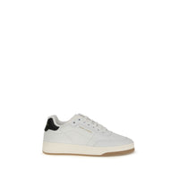 Baskets basses Saint Laurent Bos Taurus en cuir de veau blanc