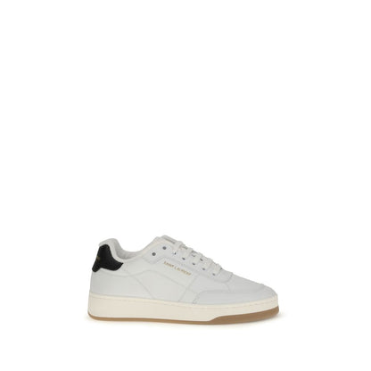 Baskets basses Saint Laurent Bos Taurus en cuir de veau blanc