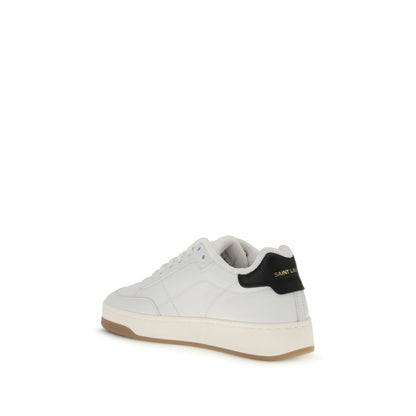 Baskets basses Saint Laurent Bos Taurus en cuir de veau blanc