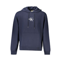 Felpa da uomo in cotone blu Calvin Klein