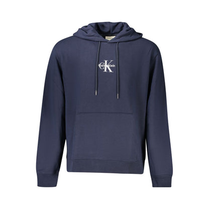 Felpa da uomo in cotone blu Calvin Klein