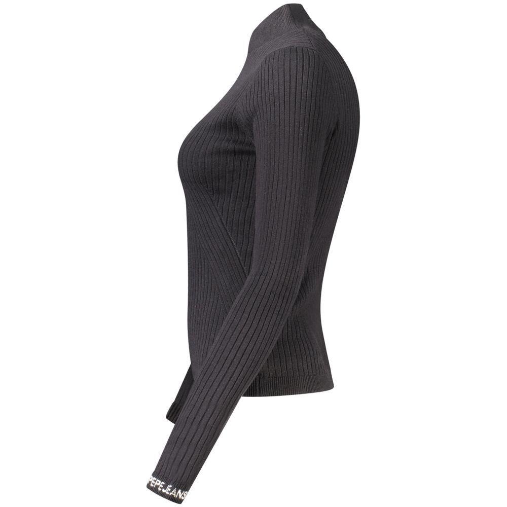 Maglione da donna in cotone nero Pepe Jeans