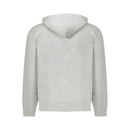 Calvin Klein "Felpa da uomo in cotone grigio con cappuccio"