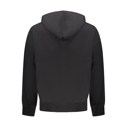 Felpa da uomo in cotone nero Calvin Klein