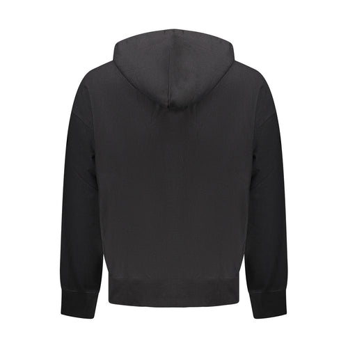 Felpa da uomo in cotone nero Calvin Klein