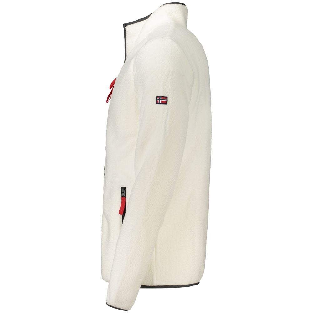 Norvège 1963 Polyester Blanc Homme Sweat-shirt