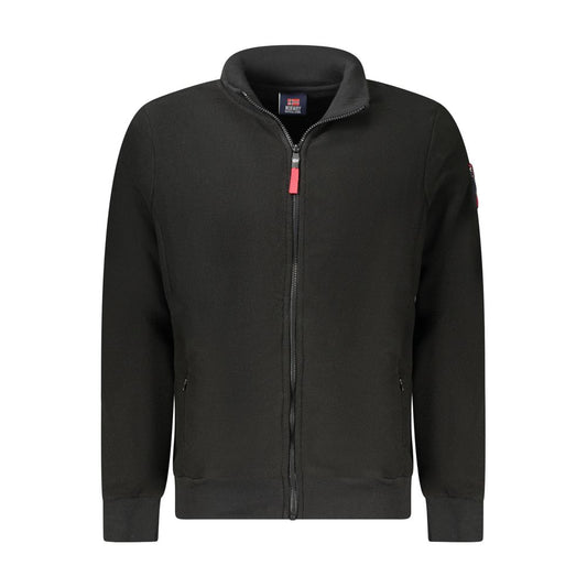 Felpa da uomo in poliestere nero Norvegia 1963