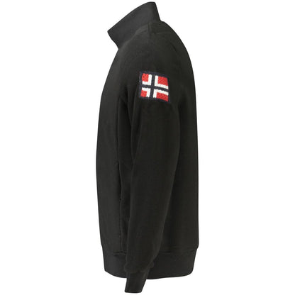 Felpa da uomo in poliestere nero Norvegia 1963