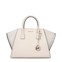 Borsa a mano in pelle beige Michael Kors