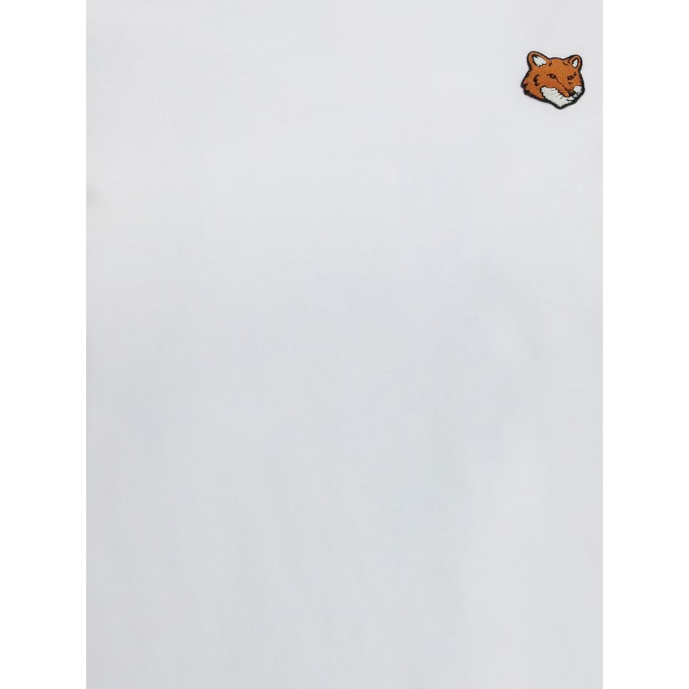 T-shirt en coton blanc Maison Kitsuné