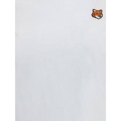 T-shirt en coton blanc Maison Kitsuné