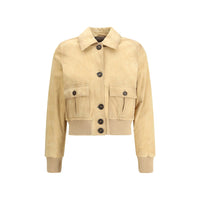 Giacca in pelle beige Valstar