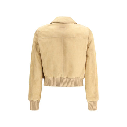 Giacca in pelle beige Valstar