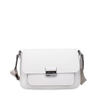 Sac bandoulière en cuir blanc Michael Kors