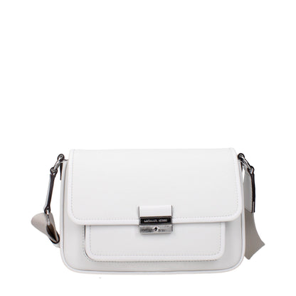 Sac bandoulière en cuir blanc Michael Kors