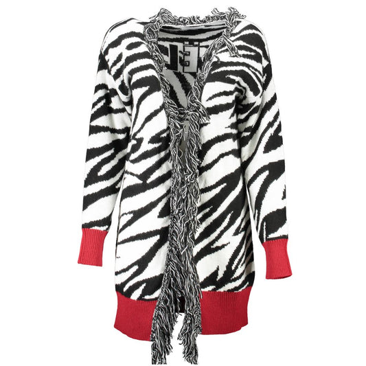 Cardigan da donna in acrilico bianco Gaelle Paris