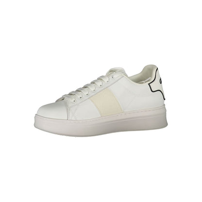 Sneaker da uomo Gaelle Paris in poliuretano bianco