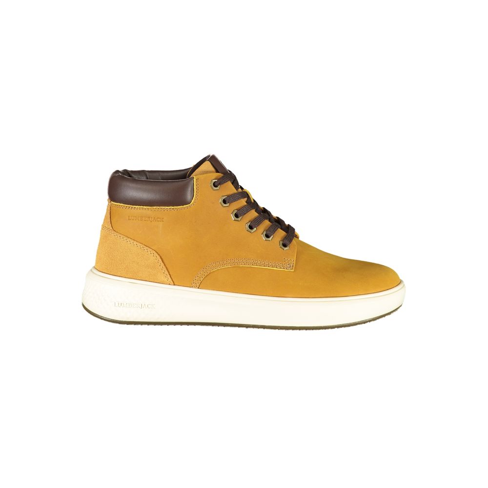 Baskets homme en polyuréthane jaune bûcheron