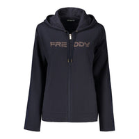 Felpa da donna in cotone blu Freddy