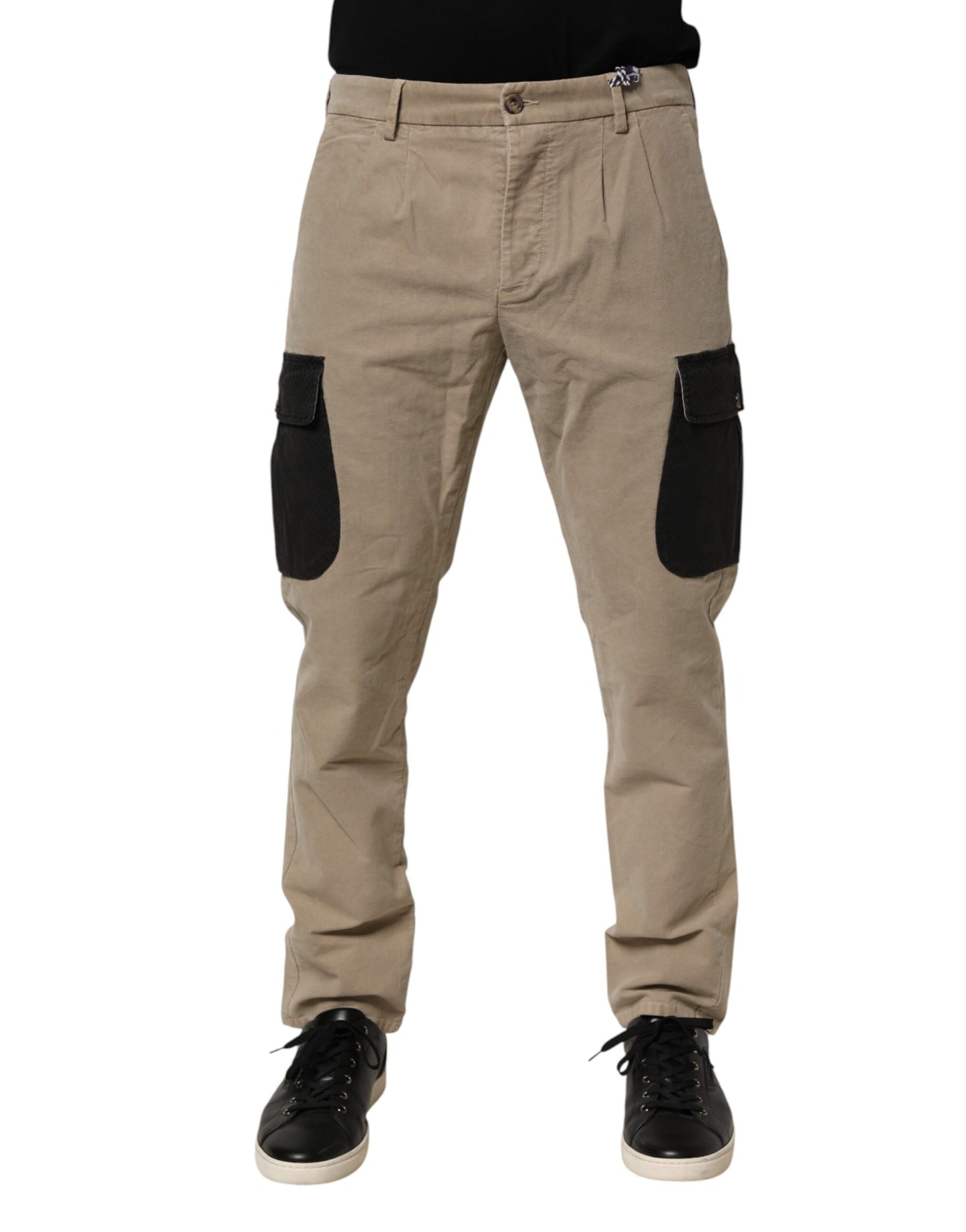 Pantalon chino cargo skinny taille mi-haute beige AT.P.CO pour homme