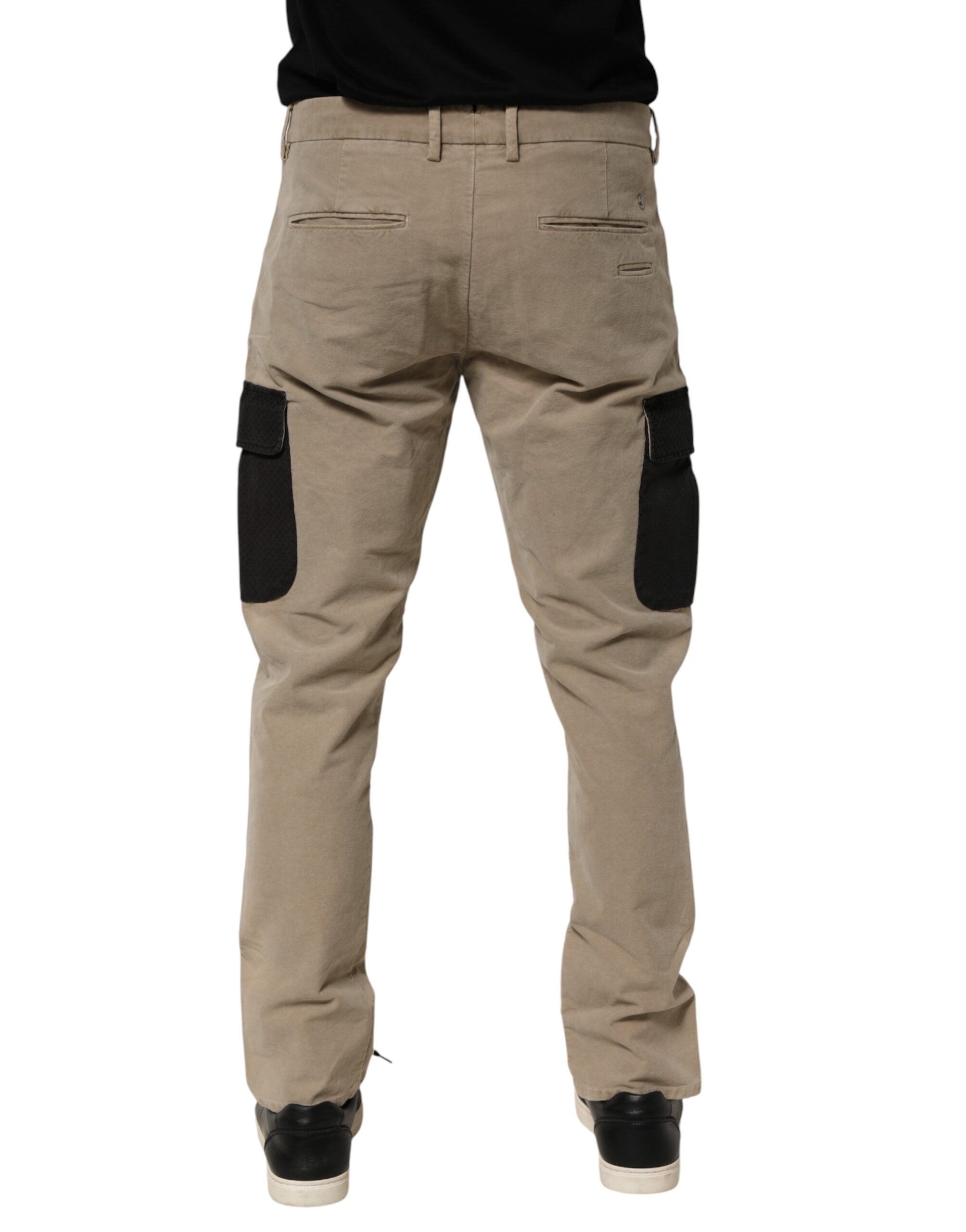 Pantalon chino cargo skinny taille mi-haute beige AT.P.CO pour homme