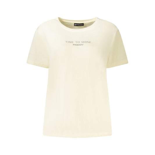 Maglietta da donna in cotone Freddy Bianco