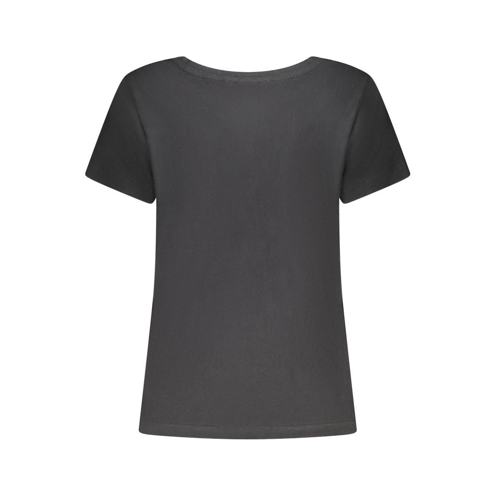 Maglietta da donna in cotone nero Freddy