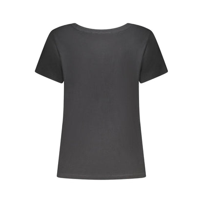 Maglietta da donna in cotone nero Freddy