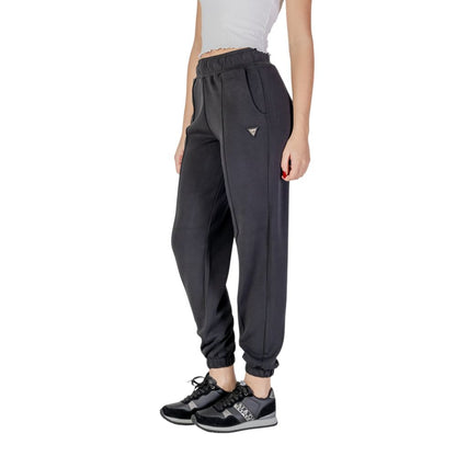 Pantaloni da jogging Guess Active in poliestere nero (pantaloni da allenamento)