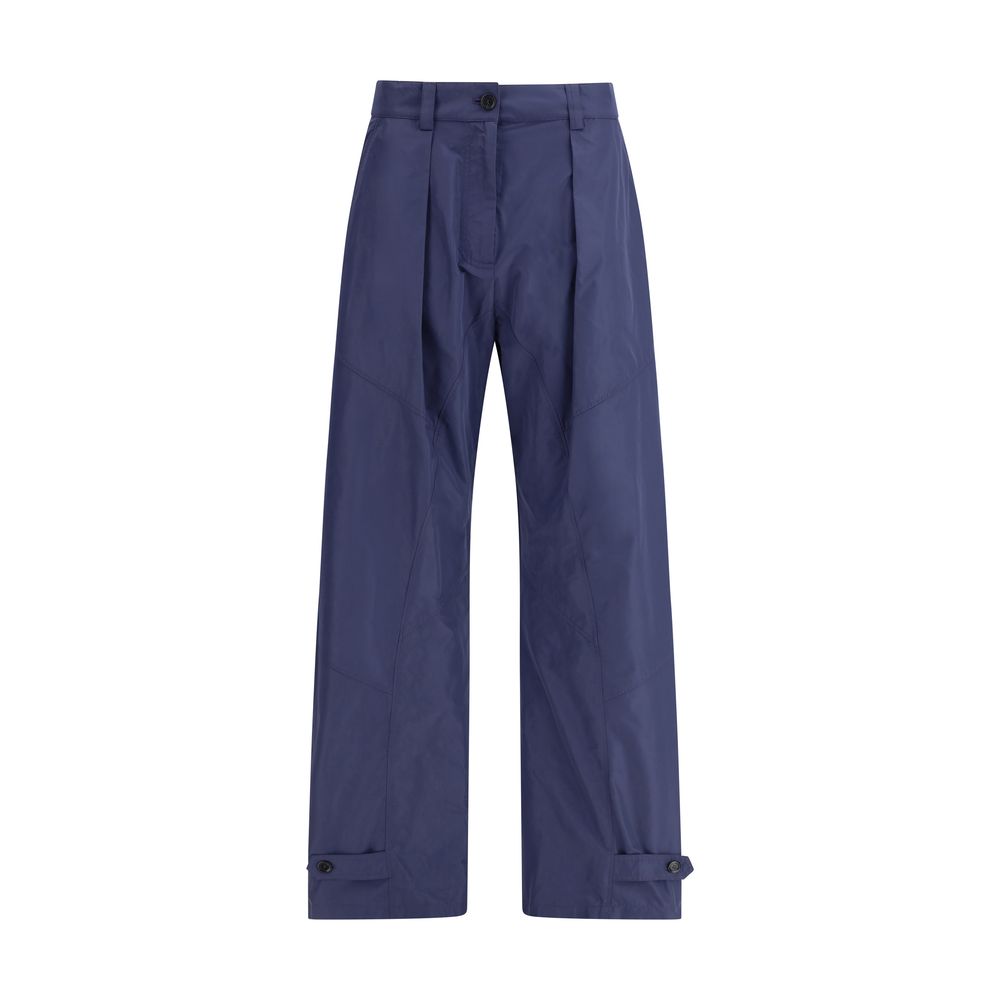 Pantaloni casual PINKO in poliestere blu